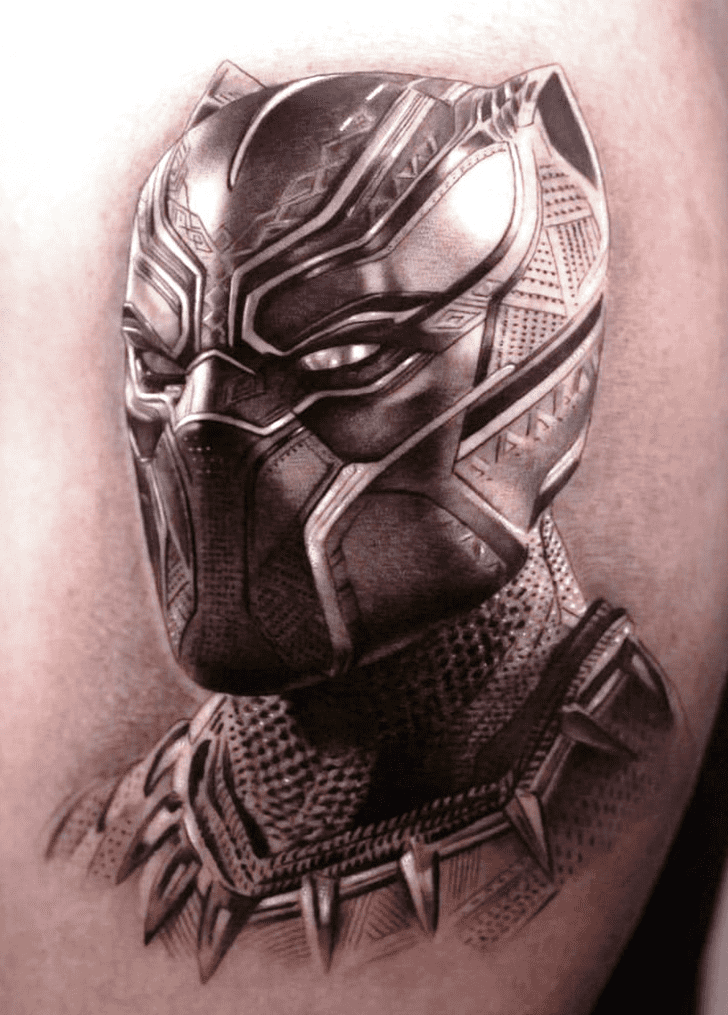 Black Panther Tattoo Portrait