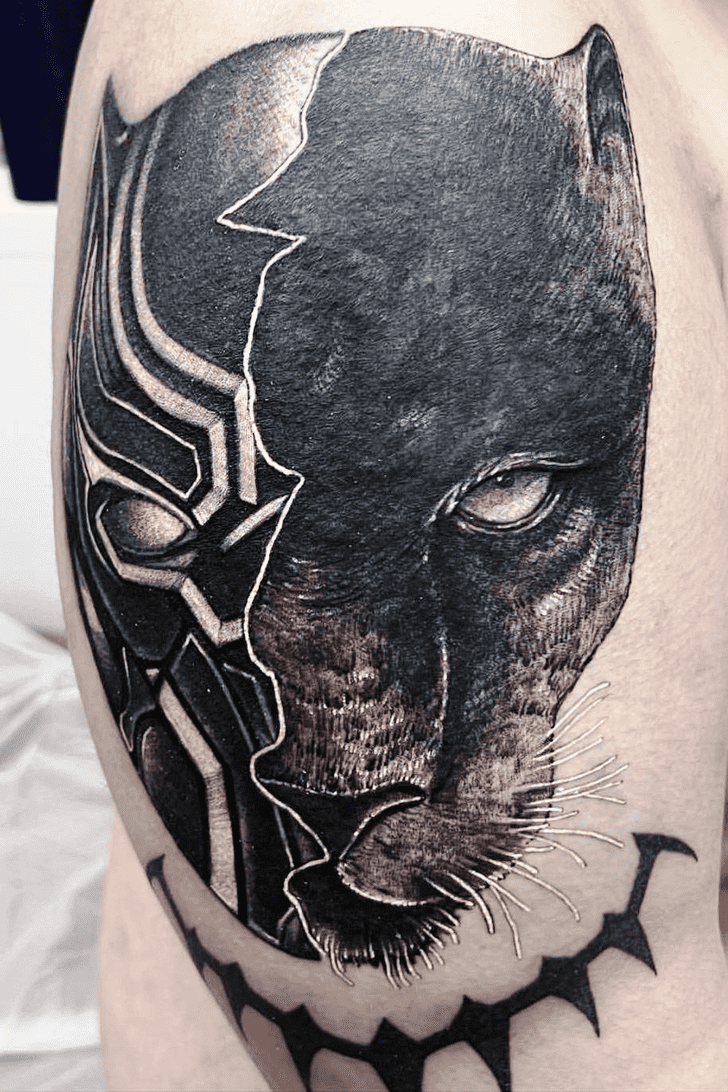 Black Panther Tattoo Figure