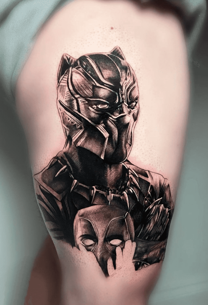 Black Panther Tattoo Design Image