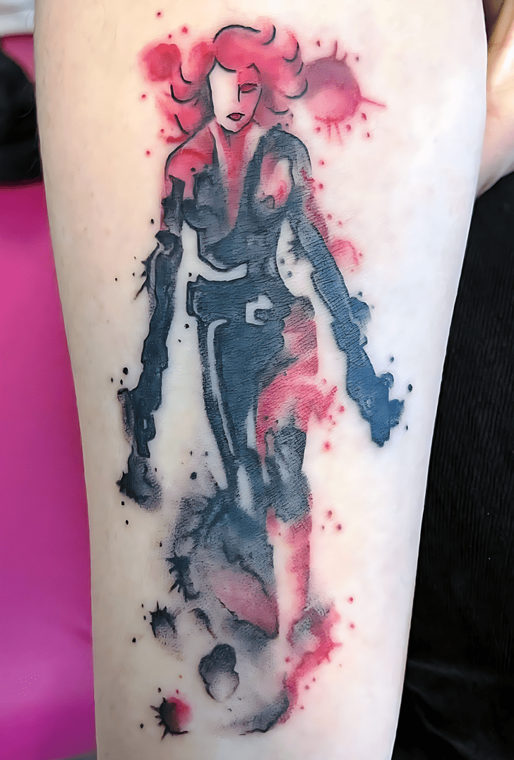 Black Widow Tattoo Design Image