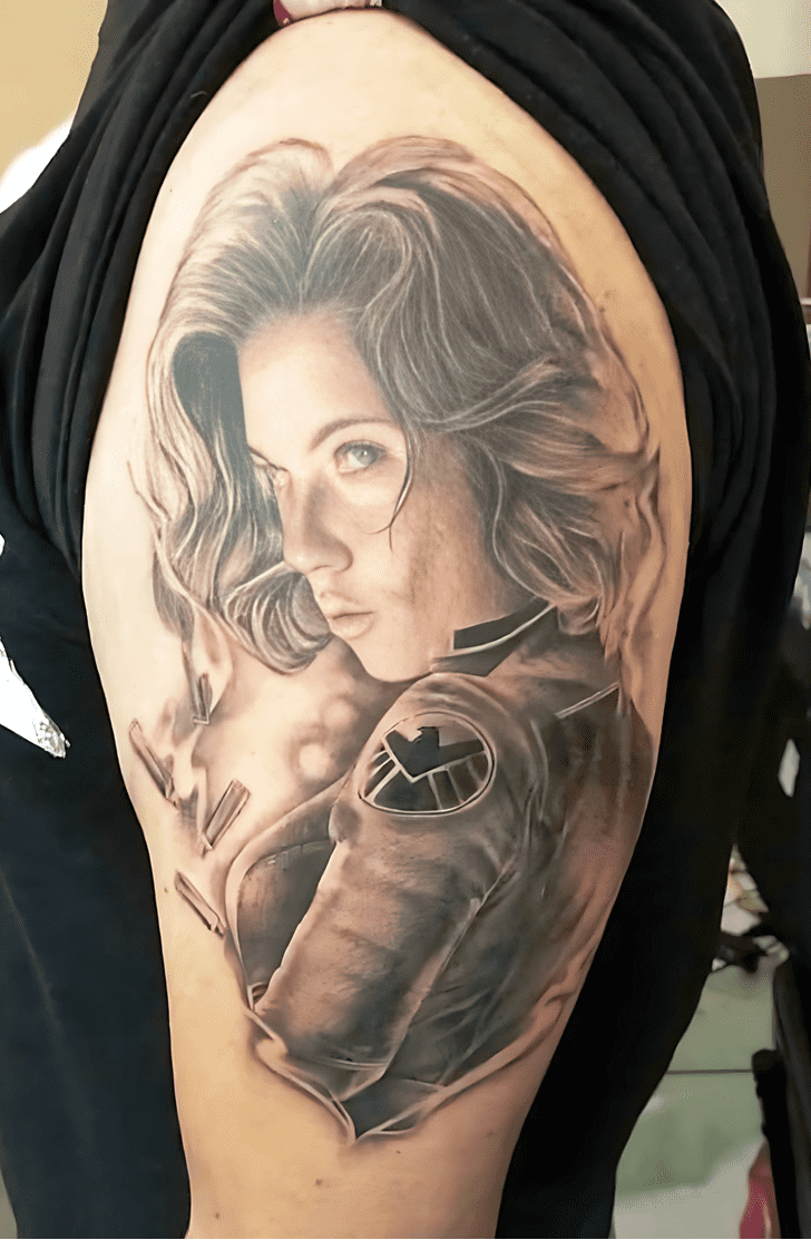 Black Widow Tattoo Picture