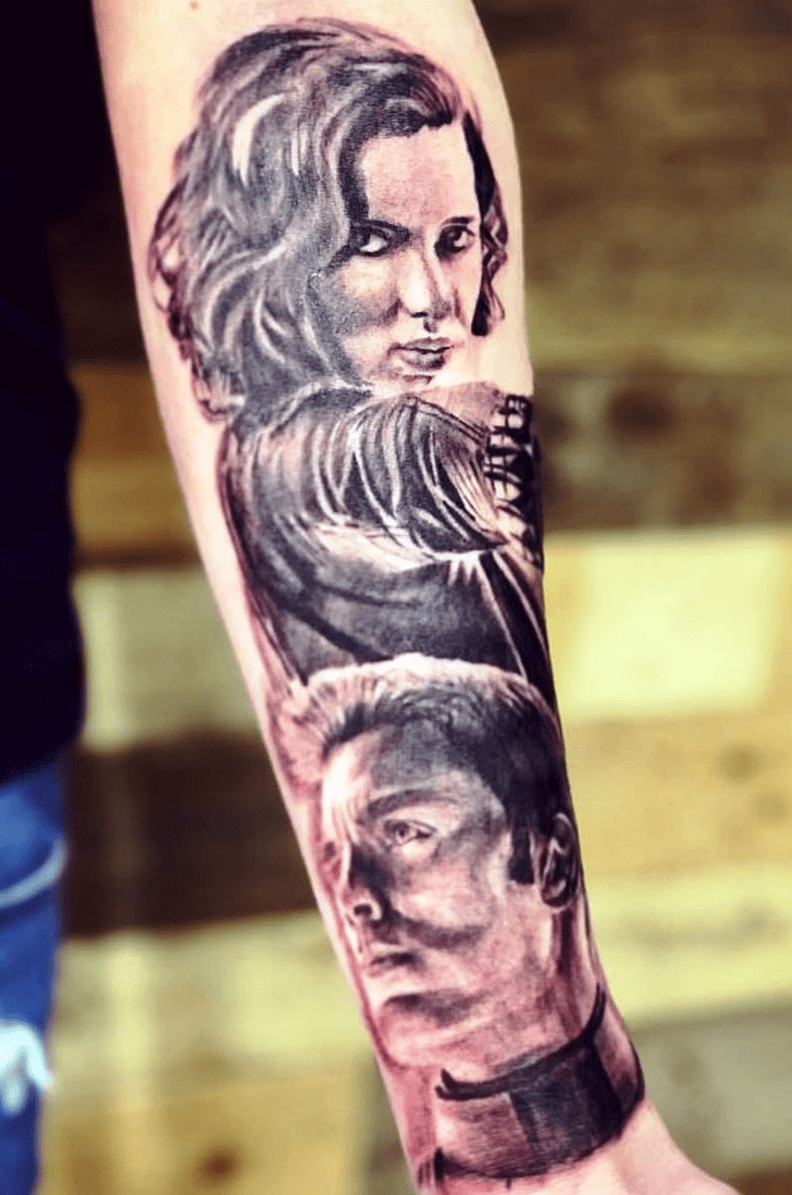 Black Widow Tattoo Portrait