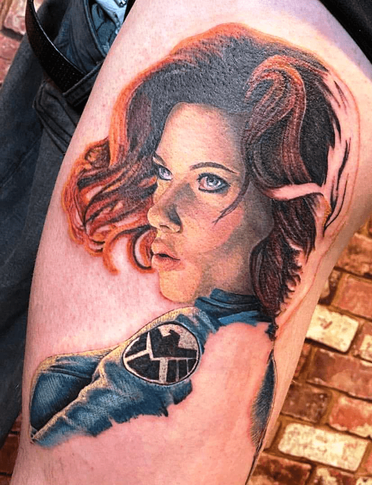 Black Widow Tattoo Picture