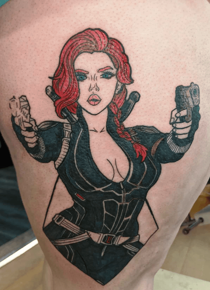Black Widow Tattoo Photo