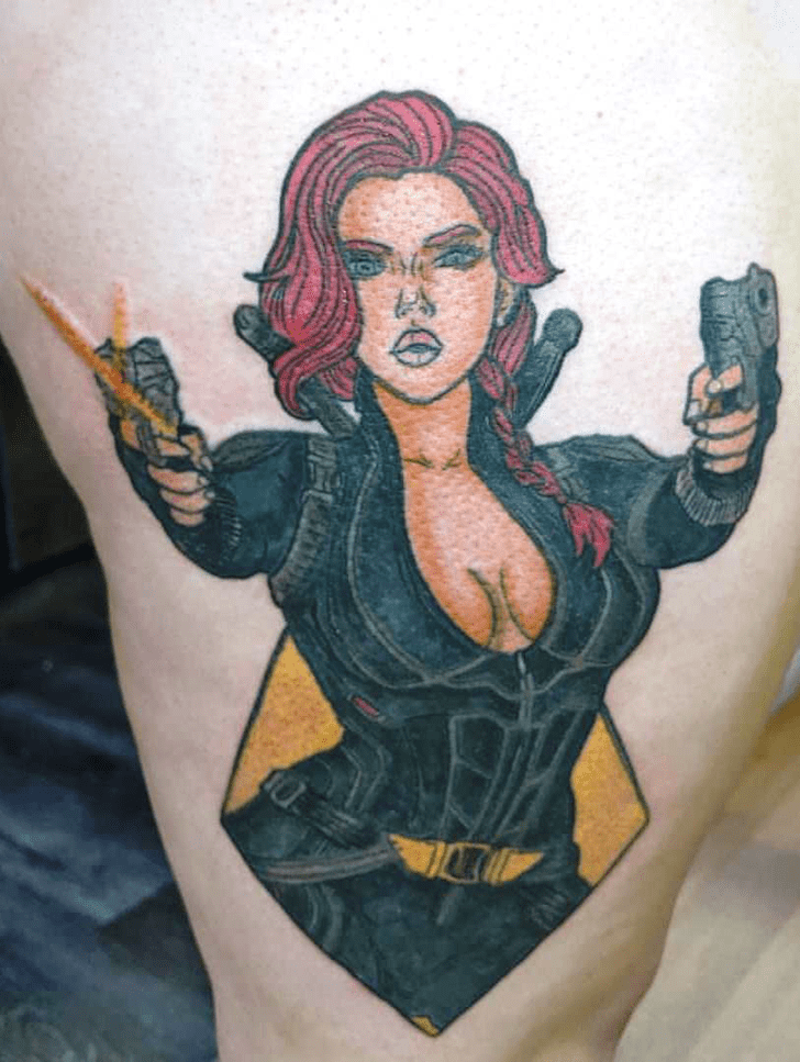 Black Widow Tattoo Photograph