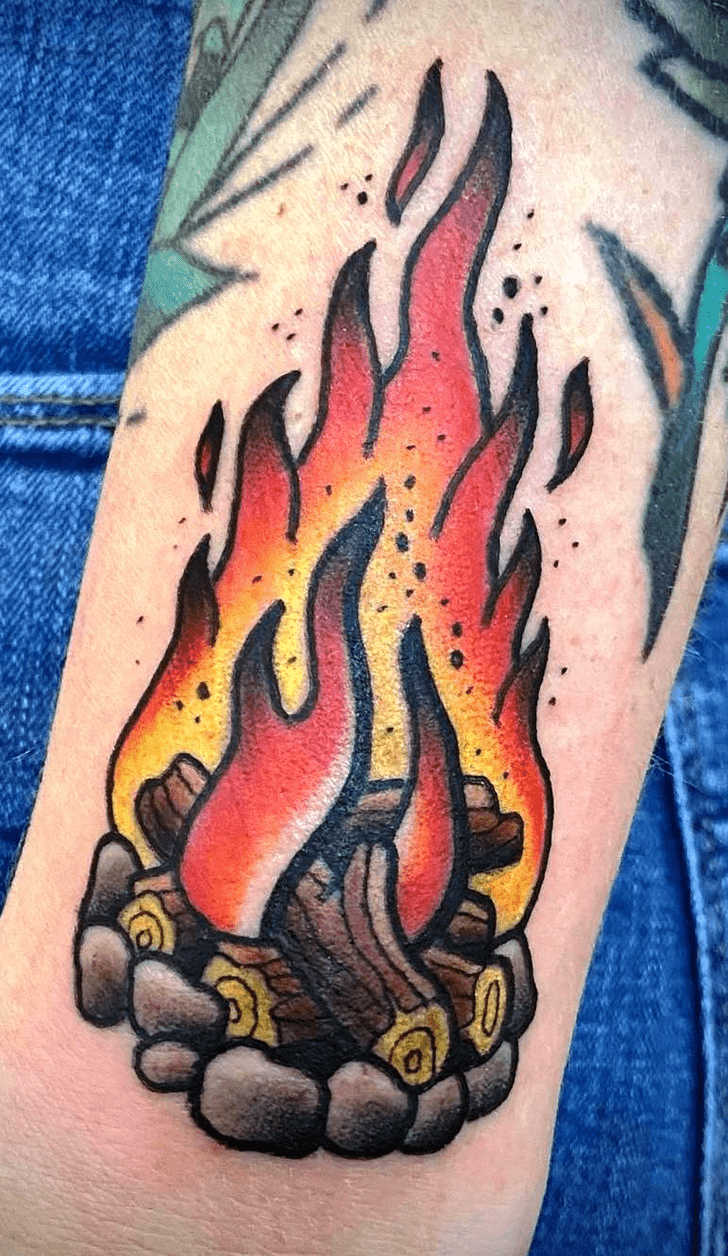 Bonfire Tattoo Portrait