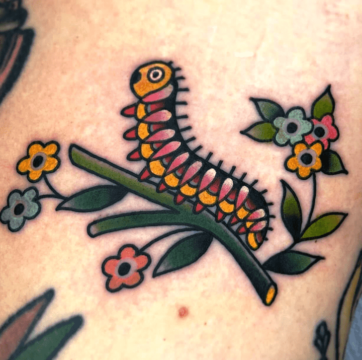 Caterpillar Tattoo Shot