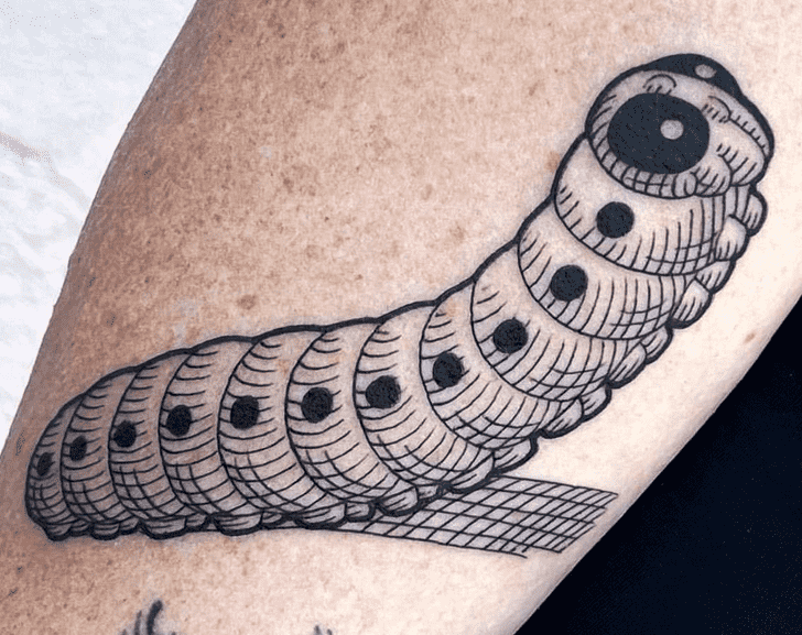 Caterpillar Tattoo Portrait