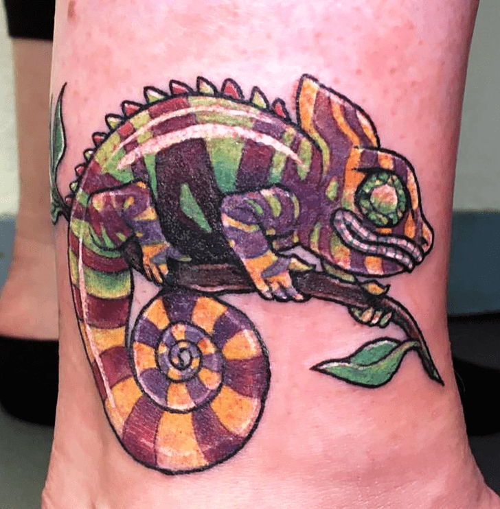 Chameleon Tattoo Photograph