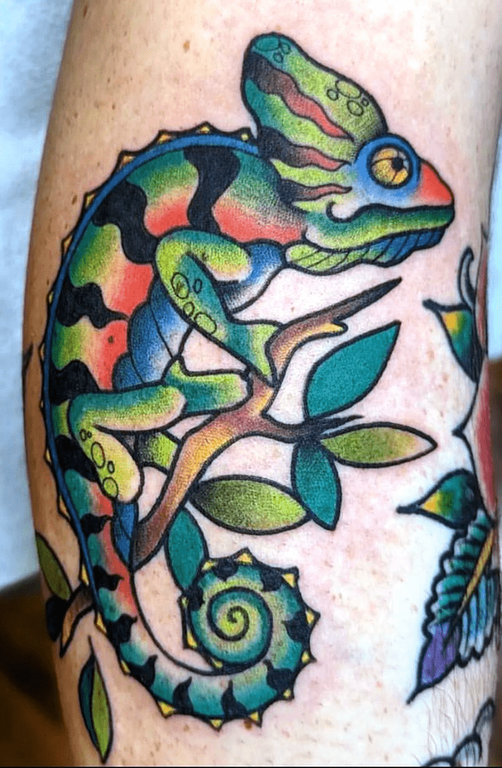 Chameleon Tattoo Portrait