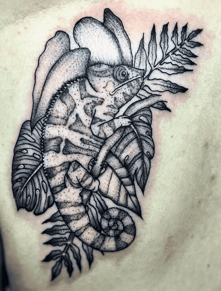 Chameleon Tattoo Portrait
