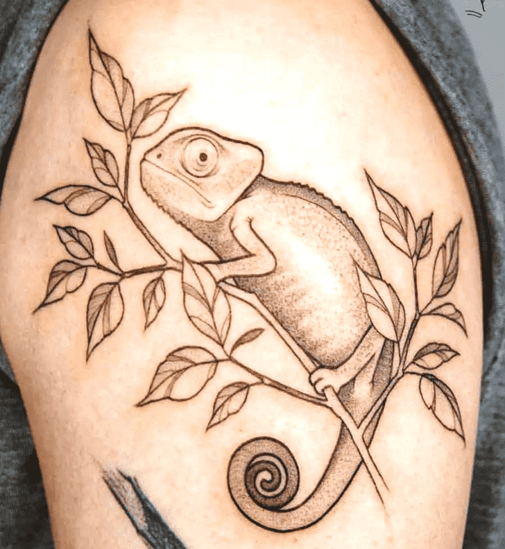 Chameleon Tattoo Photo