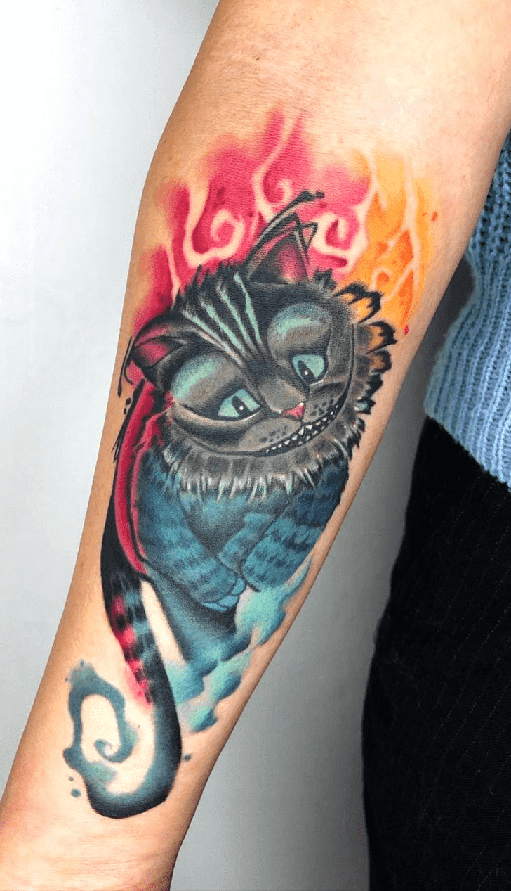 Cheshire Cat Tattoo Portrait