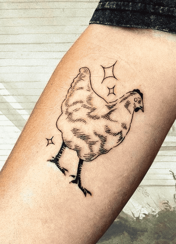 Chicken Tattoo Shot