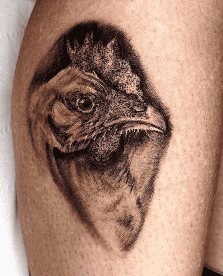 Chicken Tattoo Photograph