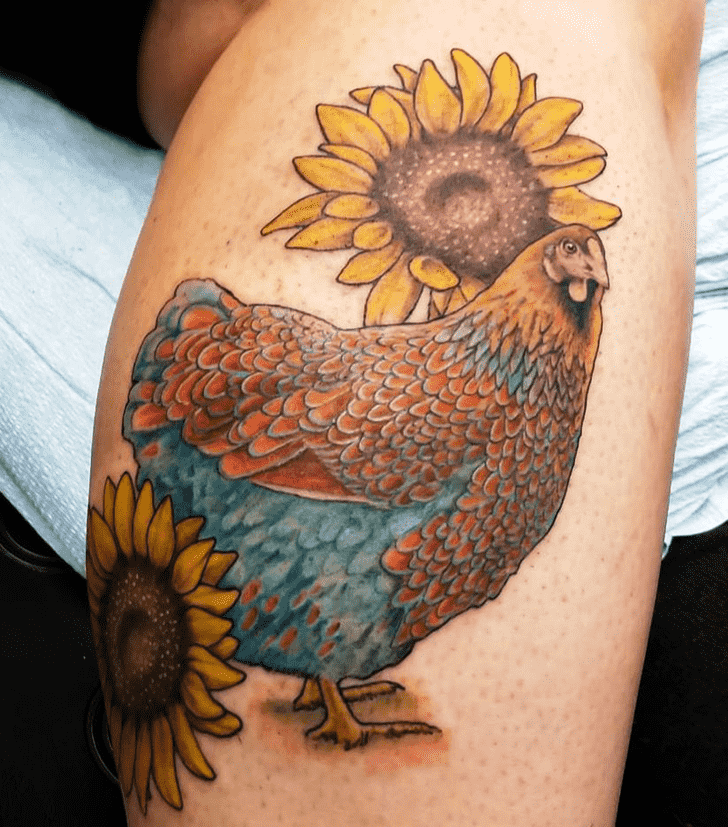 Chicken Tattoo Ink