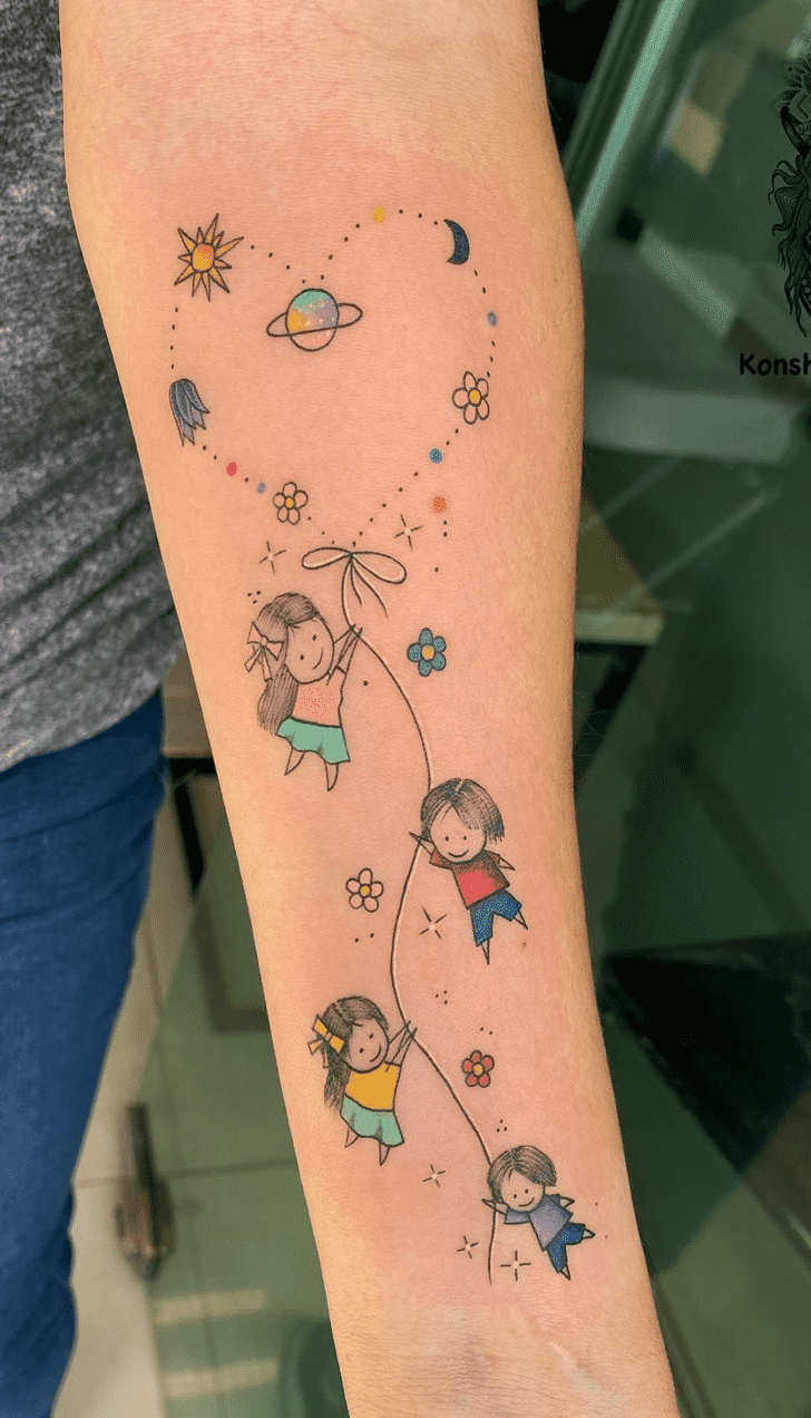 Children Tattoo Portrait