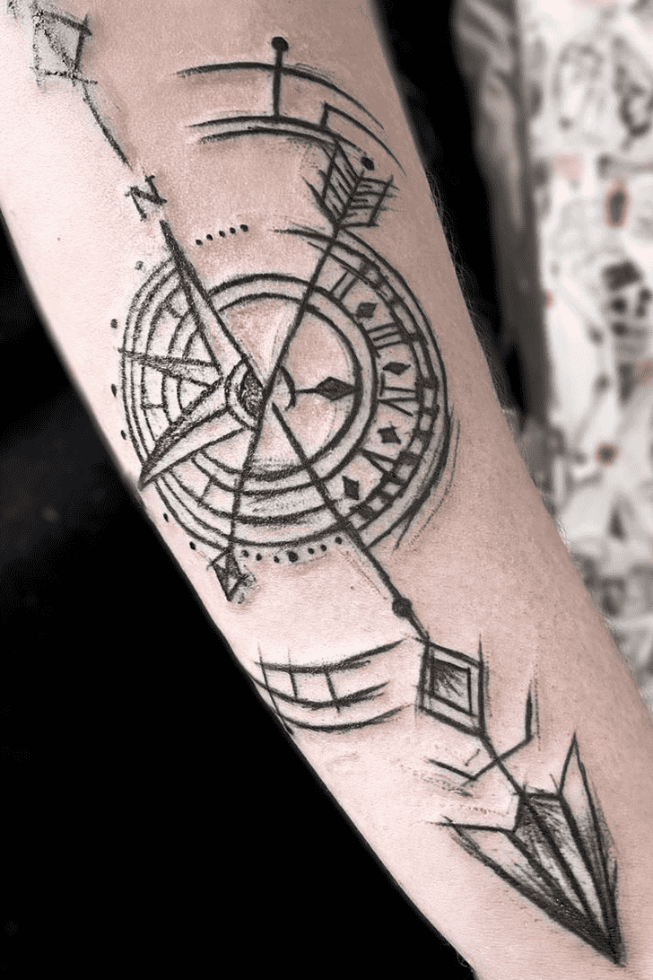 Clock Tattoo Photograph