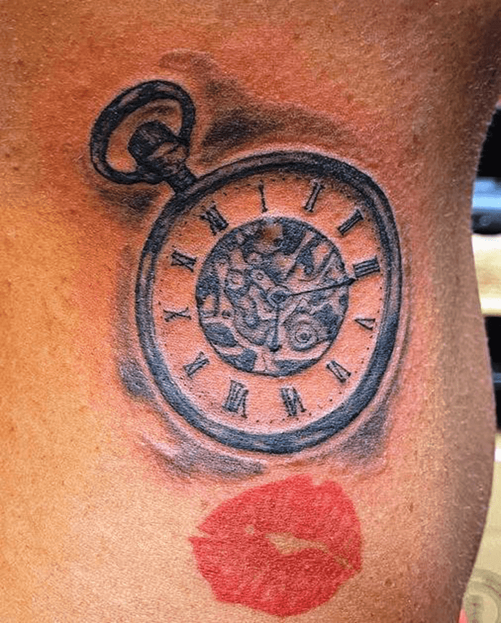 Clock Tattoo Photograph