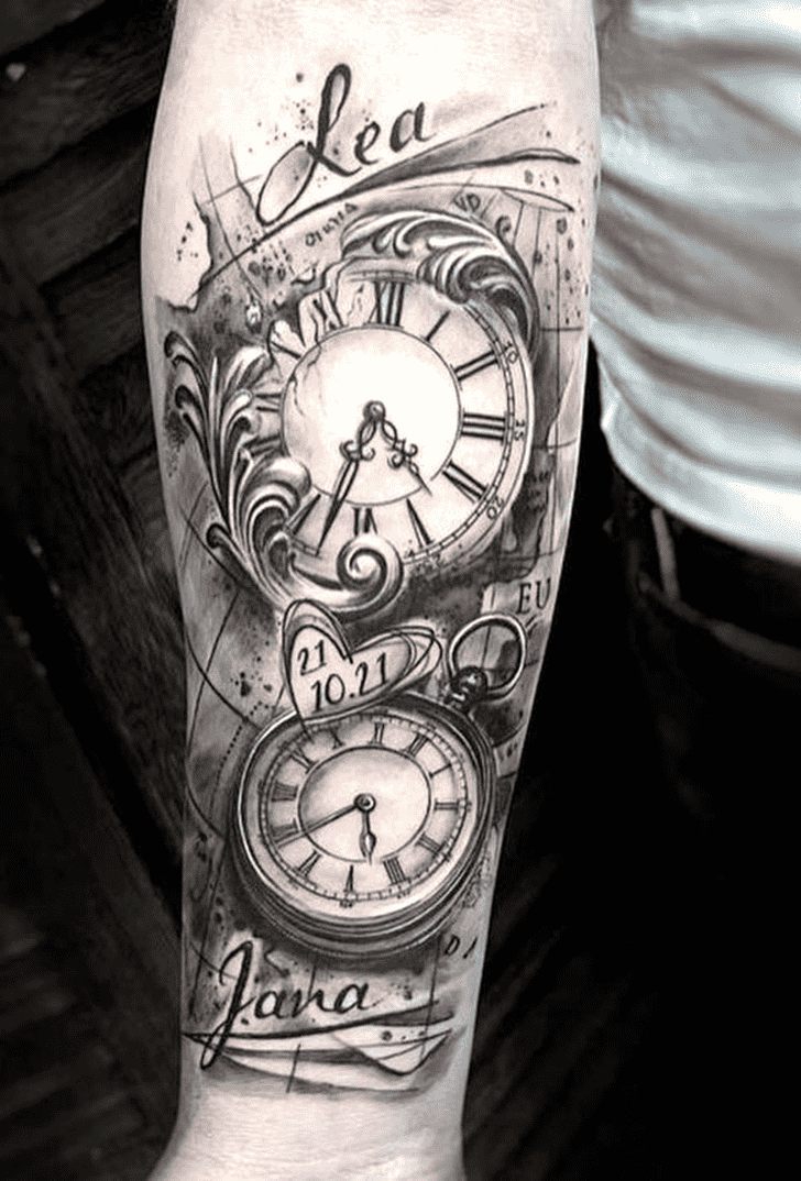 Clock Tattoo Photos