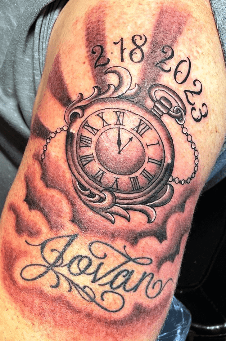 Clock Tattoo Portrait