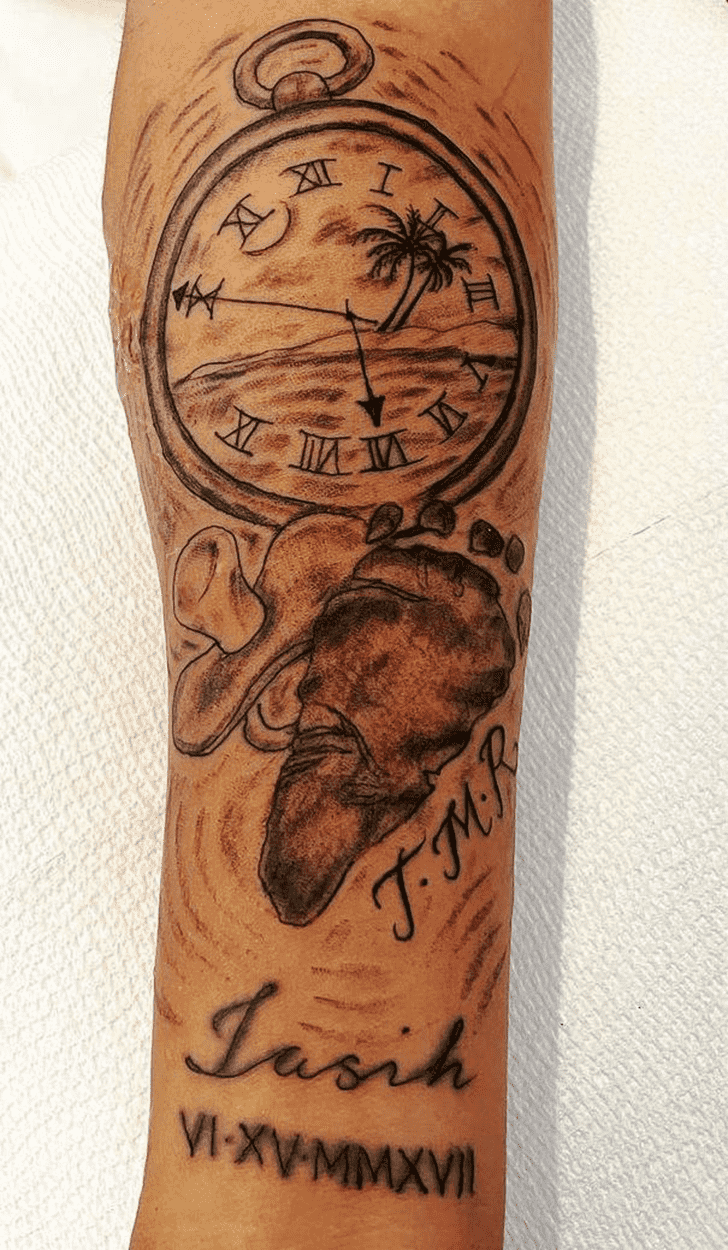 Clock Tattoo Portrait
