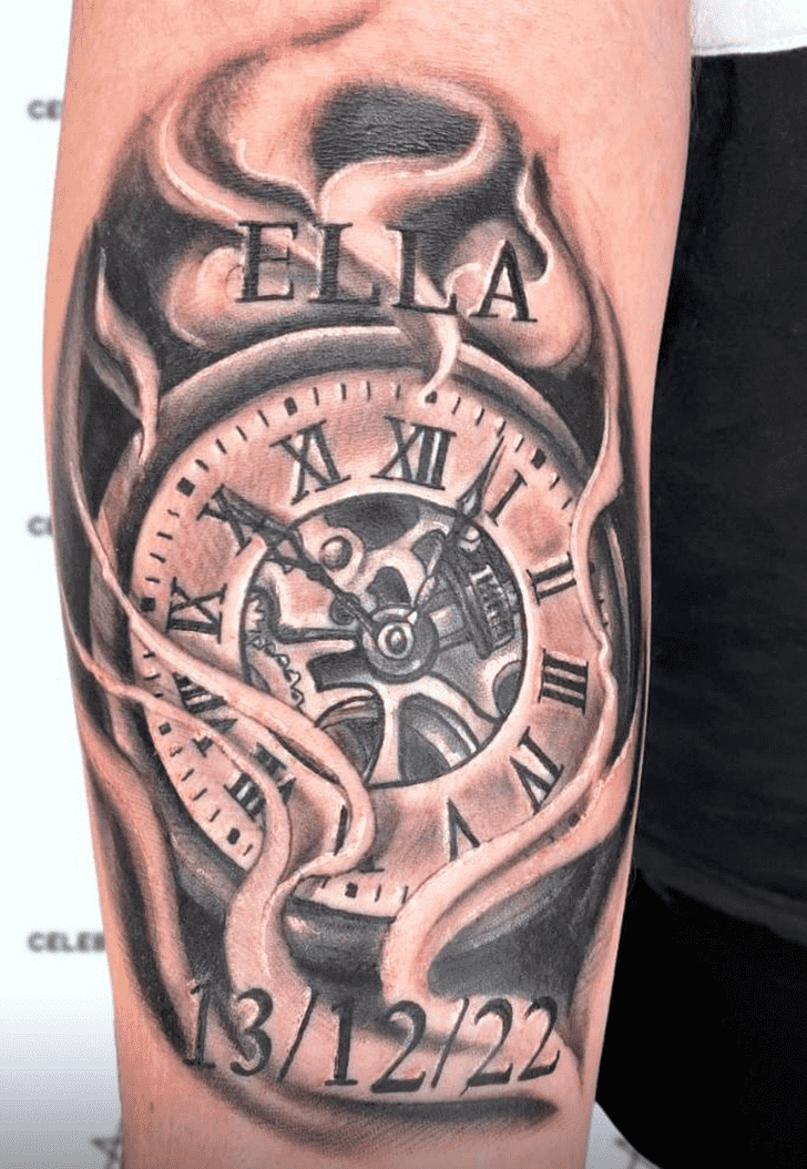 Clock Tattoo Snapshot
