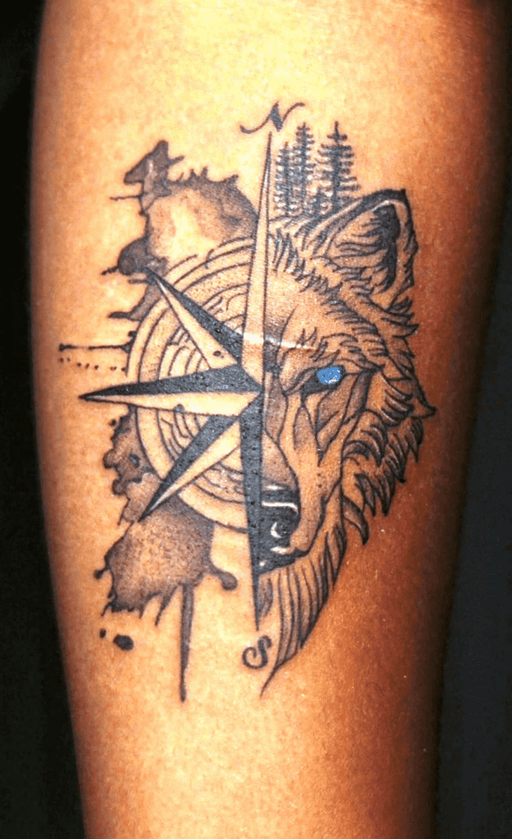 Compass Tattoo Design Image