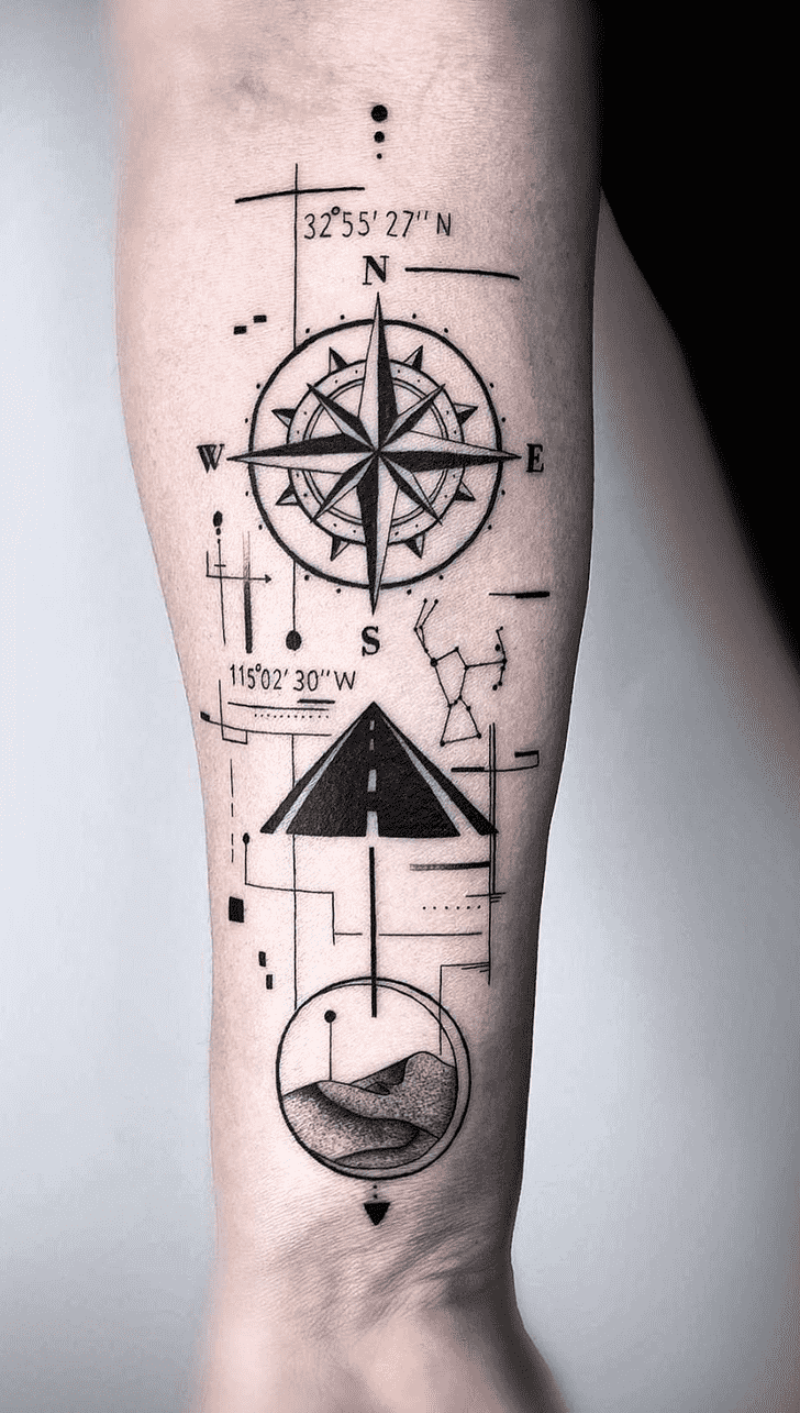 Compass Tattoo Photograph