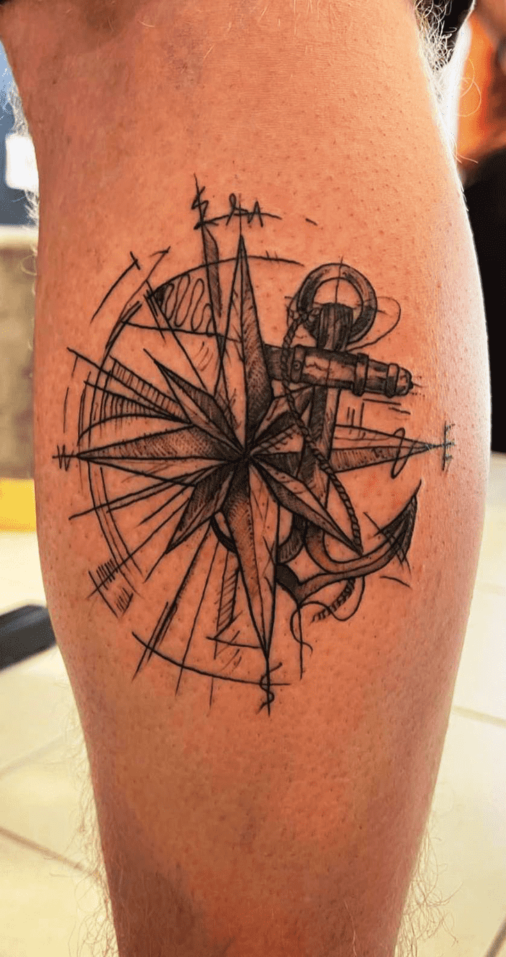 Compass Tattoo Portrait