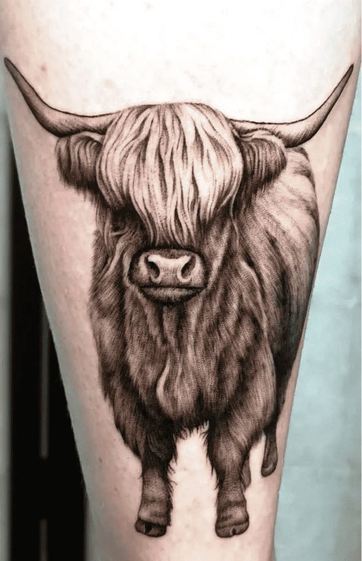 Cow Tattoo Portrait