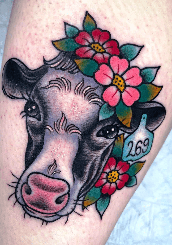 Cow Tattoo Photograph