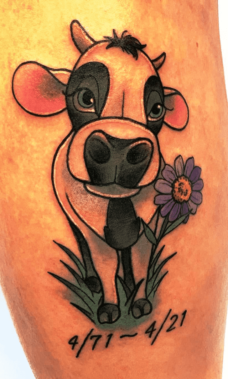 Cow Tattoo Shot