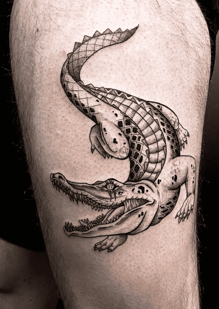 Crocodile Tattoo Figure