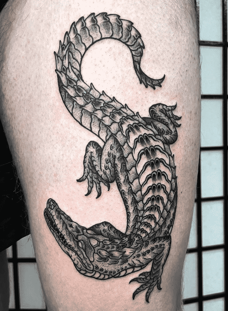 Crocodile Tattoo Portrait