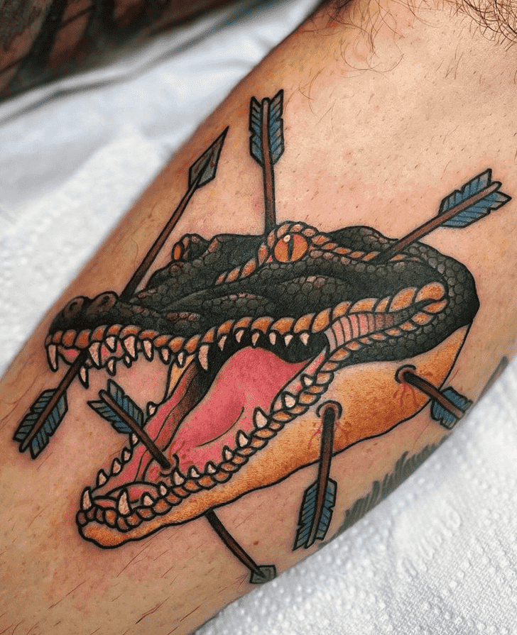 Crocodile Tattoo Shot