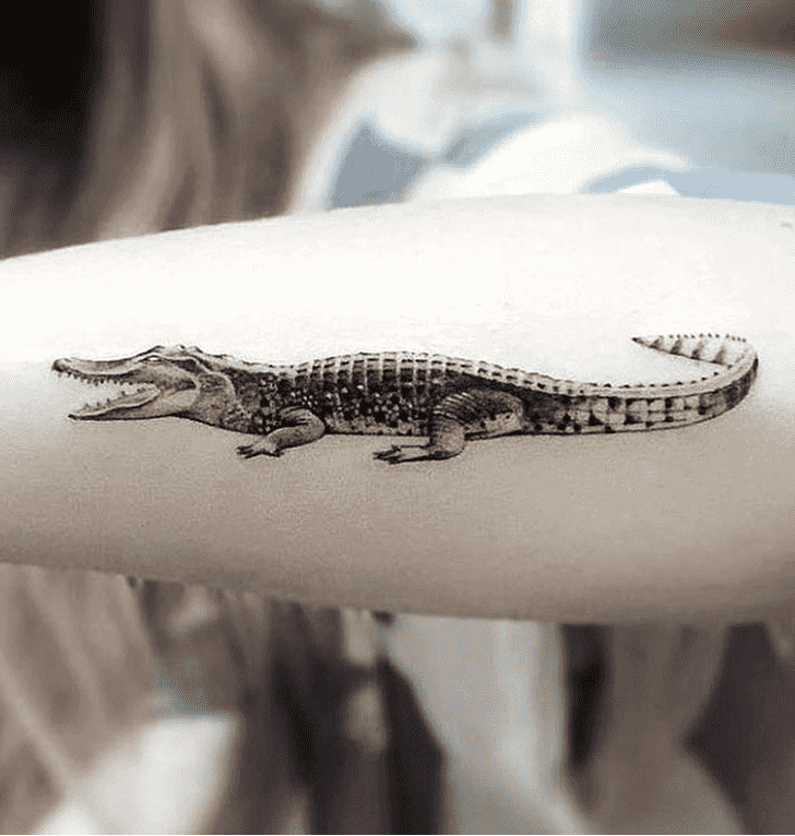 Crocodile Tattoo Portrait