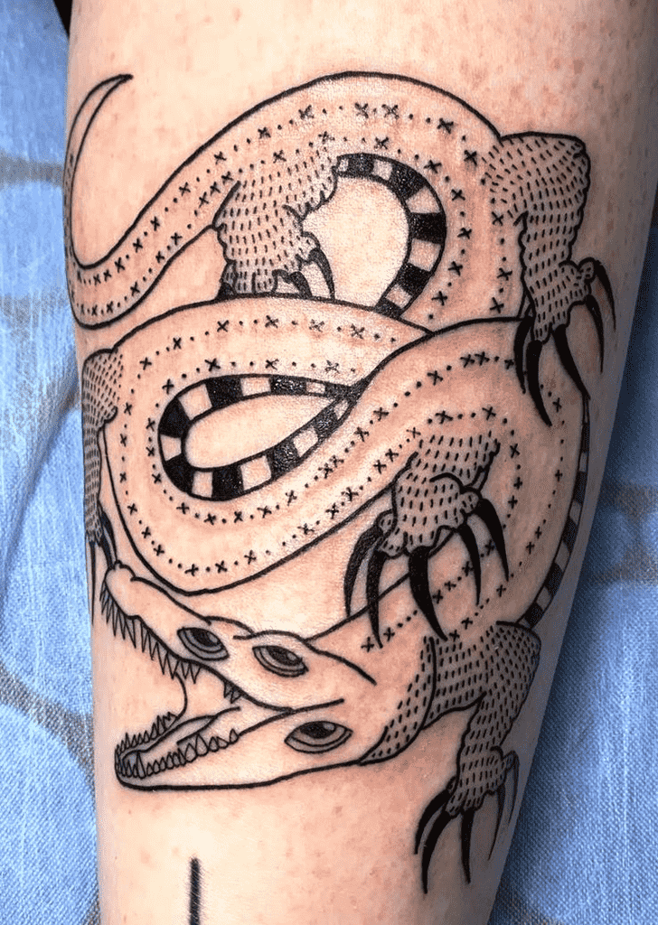 Crocodile Tattoo Design Image