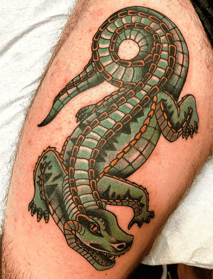Crocodile Tattoo Figure