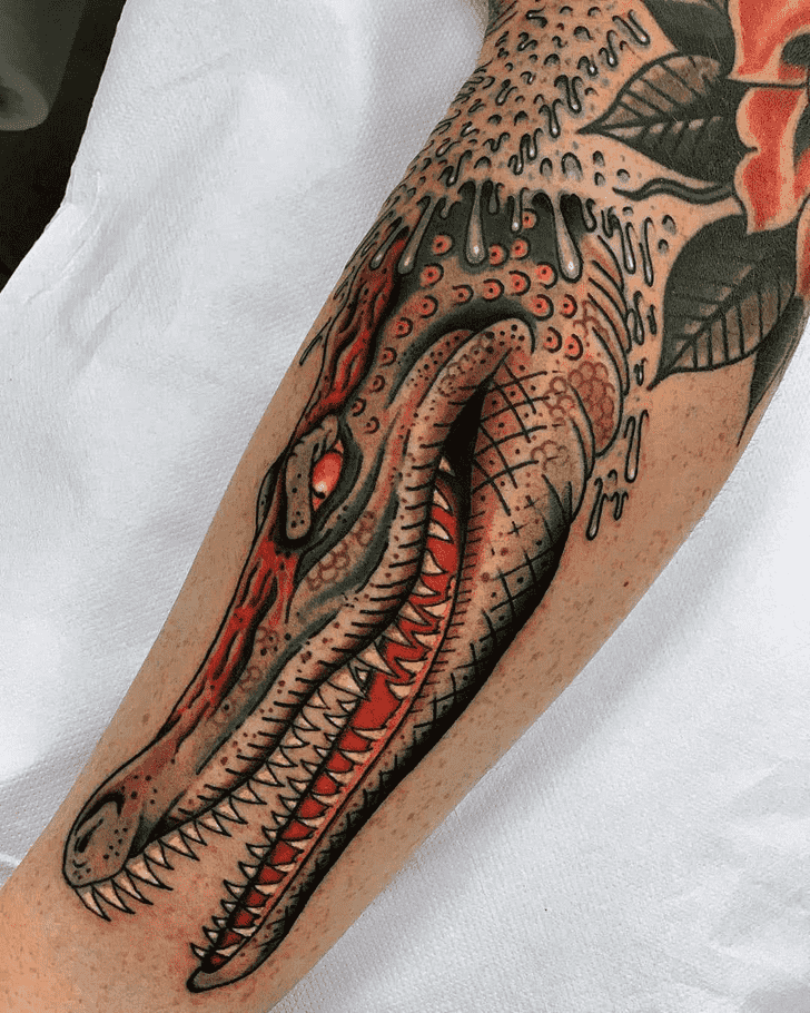 Crocodile Tattoo Ink