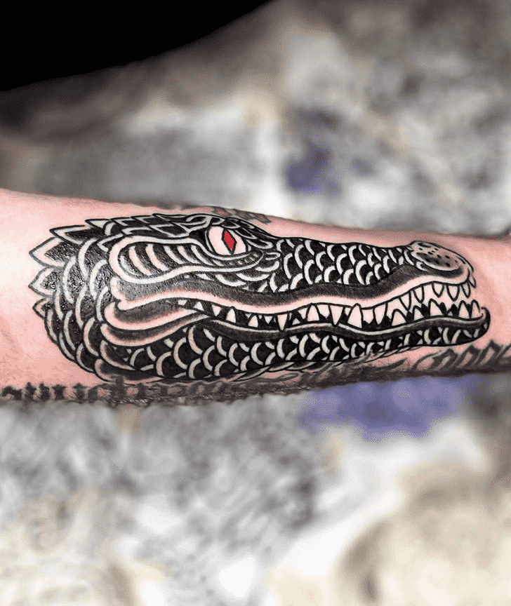Crocodile Tattoo Photograph