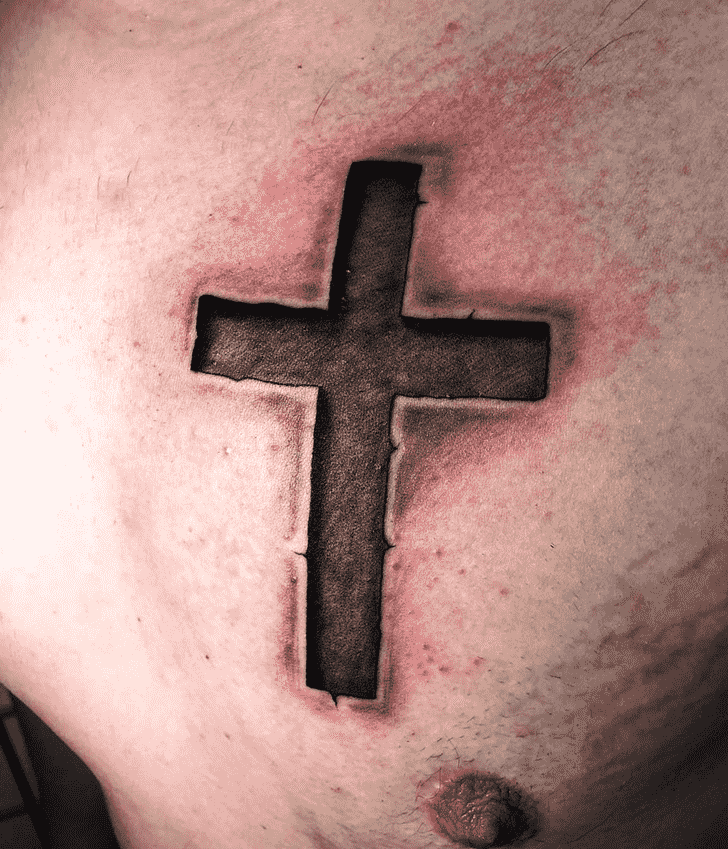 Cross Tattoo Portrait