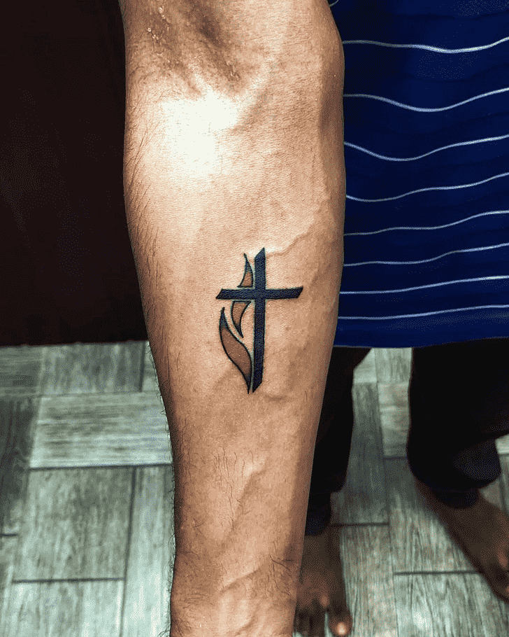 Cross Tattoo Photograph