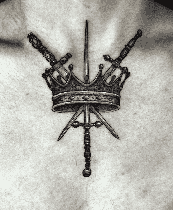 Crown Tattoo Ink