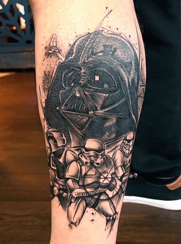 Darth Vader Tattoo Figure