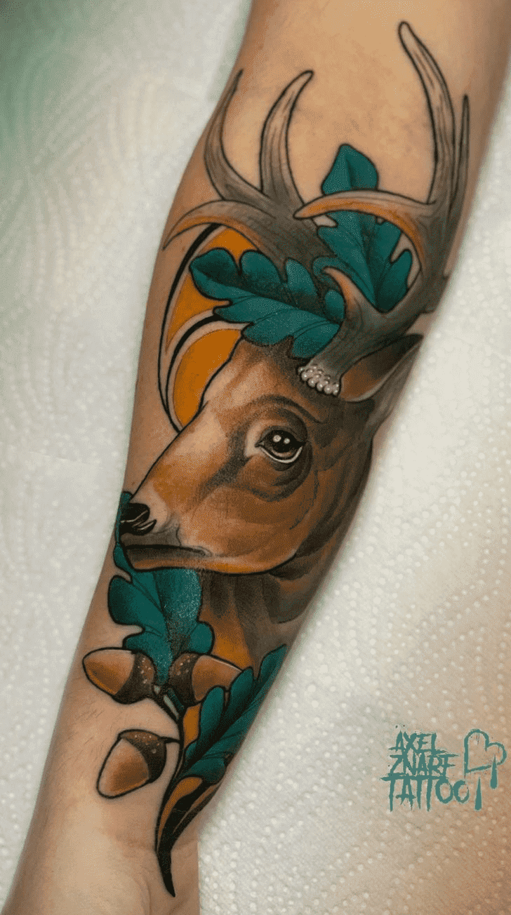 Deer Tattoo Figure