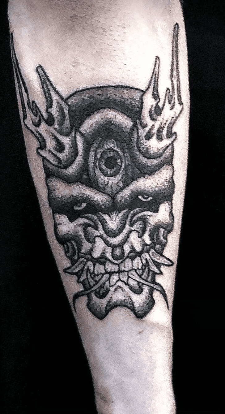 Demon Tattoo Shot