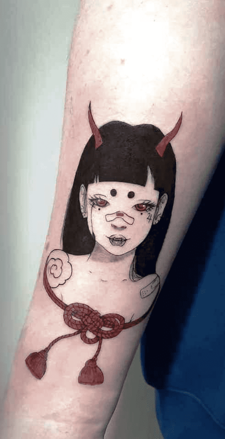 Demon Tattoo Shot