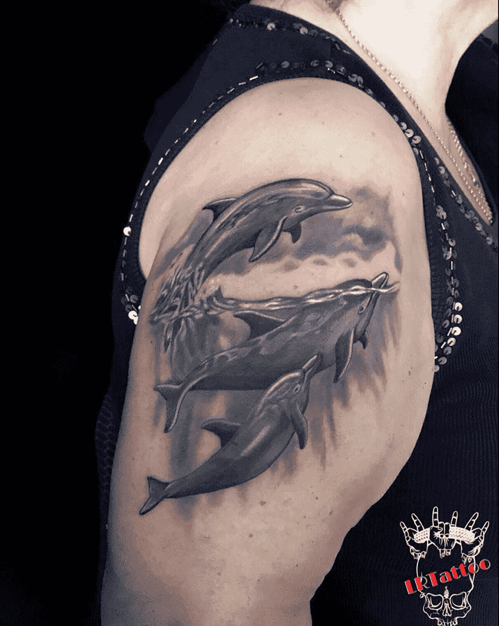 Dolphin Tattoo Figure