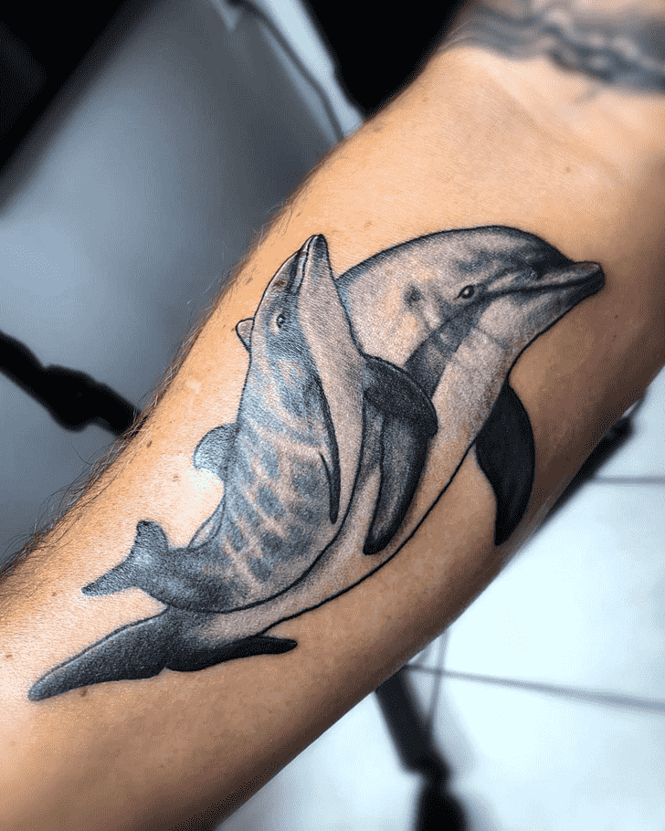 Dolphin Tattoo Shot